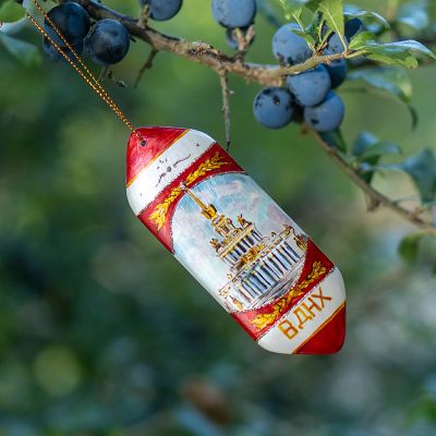 Елочная игрушка Конфета центральный павильон ВДНХ