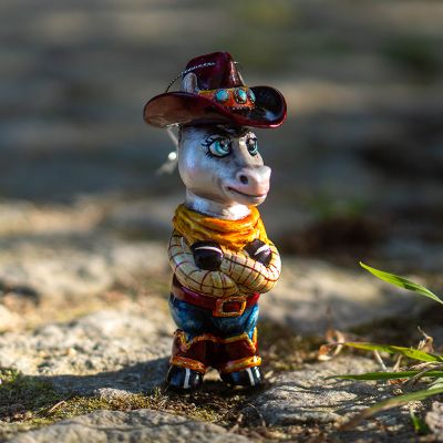 Елочная игрушка шериф конь