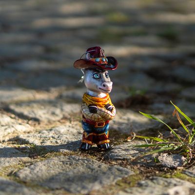Елочная игрушка шериф конь