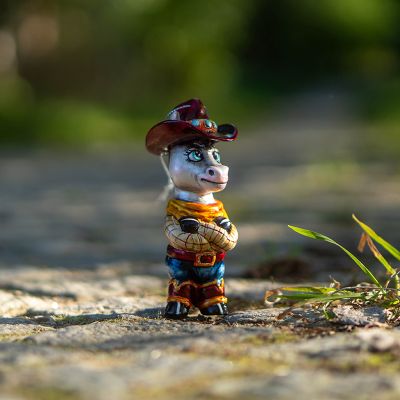 Елочная игрушка шериф конь