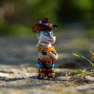 Елочная игрушка шериф конь