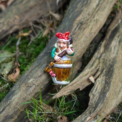 Елочная игрушка бабушка Яга