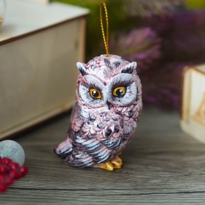 Елочная игрушка филин