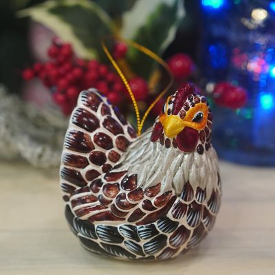 Елочная игрушка Курица