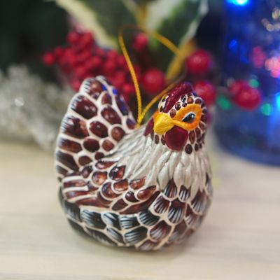 Елочная игрушка Курица