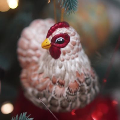 Елочная игрушка Курица