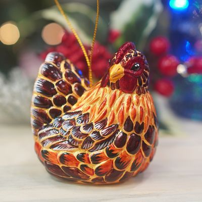 Елочная игрушка Курица