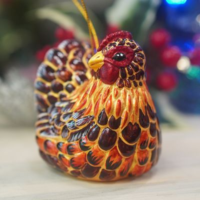 Елочная игрушка Курица