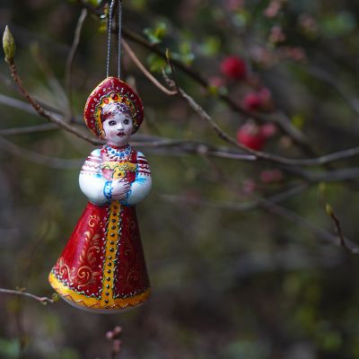 Елочная игрушка снегурочка летняя