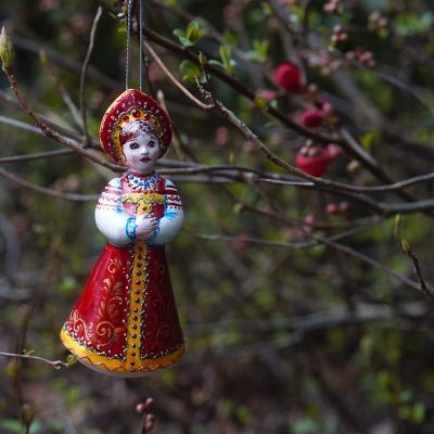 Елочная игрушка снегурочка летняя