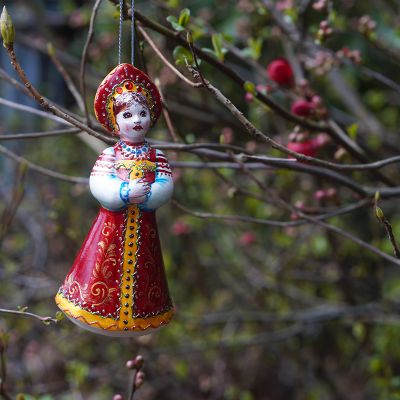 Елочная игрушка снегурочка летняя