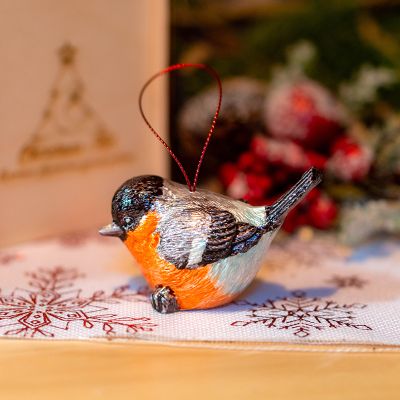 Елочная игрушка Снегирь