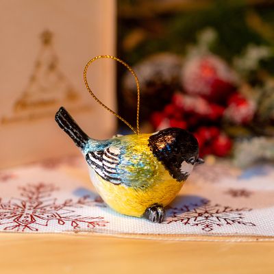 Елочная игрушка синичка