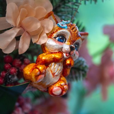 Елочная игрушка Лисенок мальчик