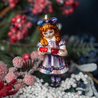 Елочная игрушка Мари с Щелкунчиком