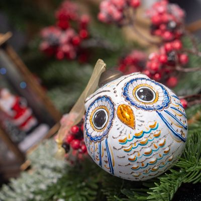 Елочная игрушка совушка