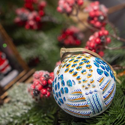 Елочная игрушка совушка