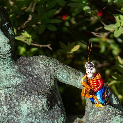 Елочная игрушка Конь с саксофоном