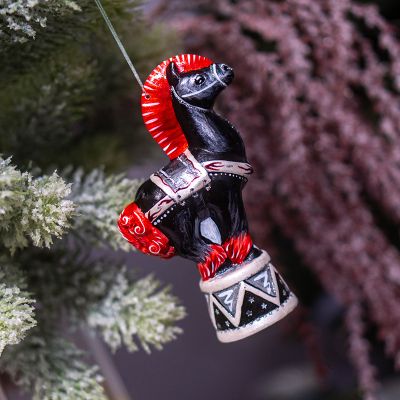 Елочная игрушка цирковая лошадка