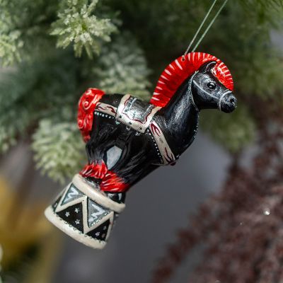 Елочная игрушка цирковая лошадка