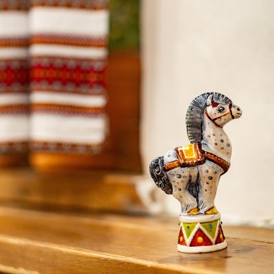Елочная игрушка цирковая лошадка