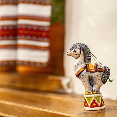 Елочная игрушка цирковая лошадка