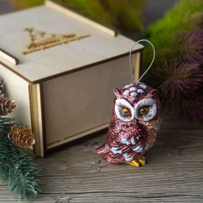 Елочная игрушка Филин лесной