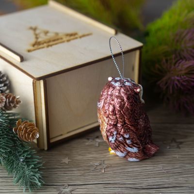 Елочная игрушка Филин лесной