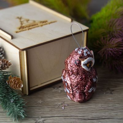 Елочная игрушка Филин лесной