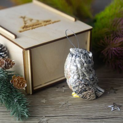 Елочная игрушка Филин ночной