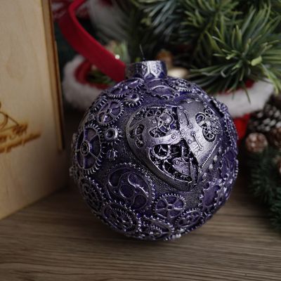 Елочная игрушка шар стимпанк сердцеЕлочная игрушка шар стимпанк сердце