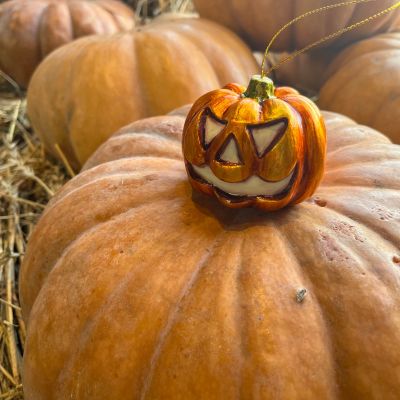 Елочная игрушка тыква Джека