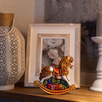 Елочная игрушка Лошадка качалка